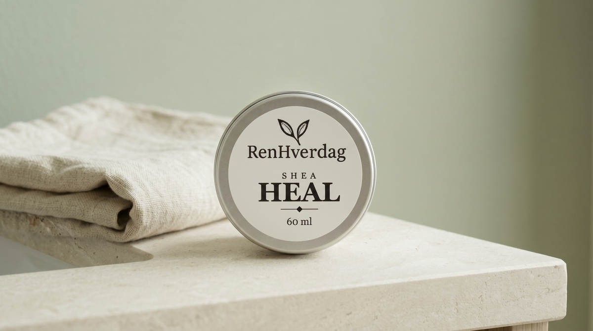 Shea Heal fra RenHverdag, dåse set ovenfra