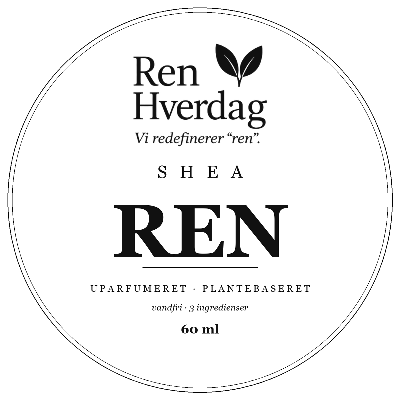 Shea Ren – body butter, Ren Hverdag