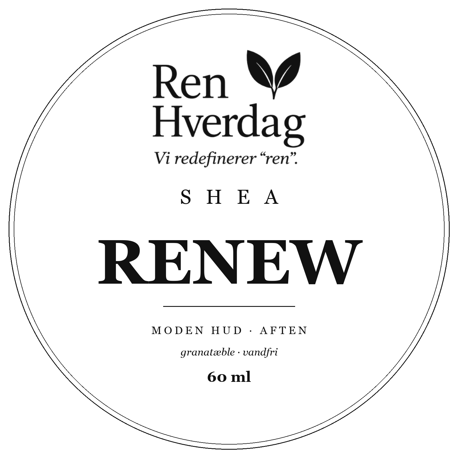 Shea Renew – body butter, Ren Hverdag